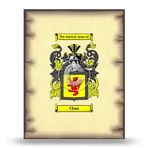 Closs Coat of Arms Print