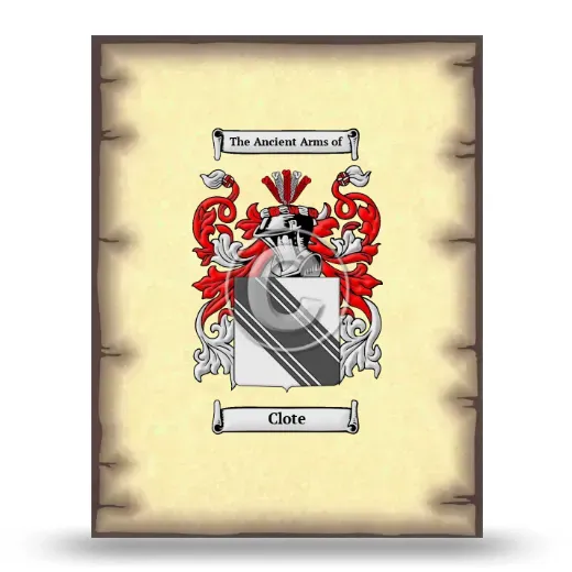 Clote Coat of Arms Print
