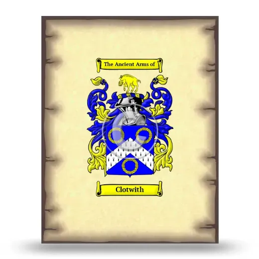 Clotwith Coat of Arms Print