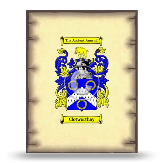 Clotworthay Coat of Arms Print