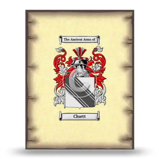 Cluett Coat of Arms Print