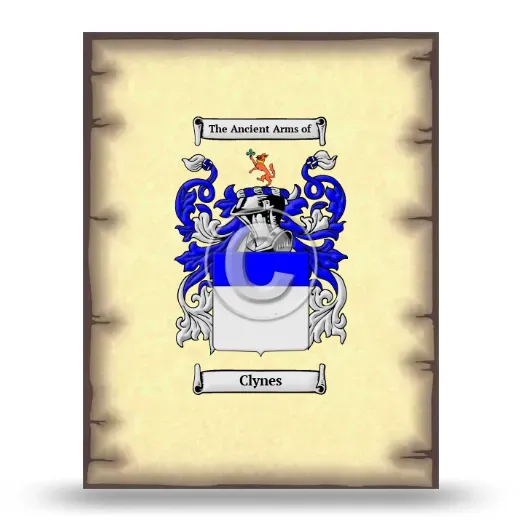 Clynes Coat of Arms Print