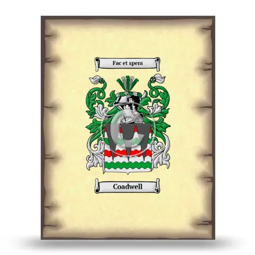Coadwell Coat of Arms Print