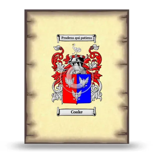 Coake Coat of Arms Print