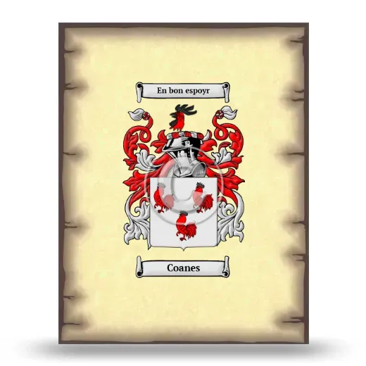 Coanes Coat of Arms Print