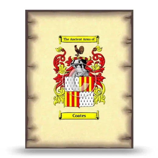 Coates Coat of Arms Print