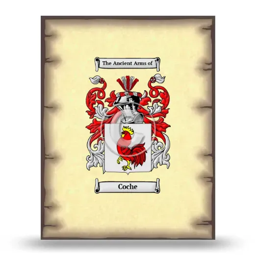 Coche Coat of Arms Print