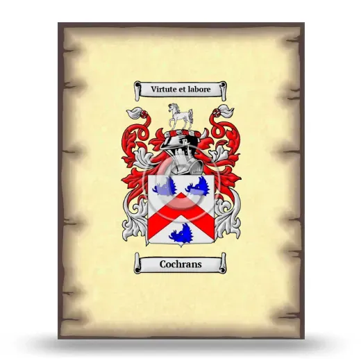 Cochrans Coat of Arms Print