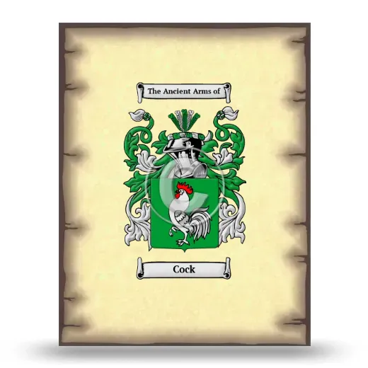 Cock Coat of Arms Print