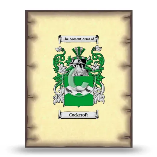 Cockcroft Coat of Arms Print