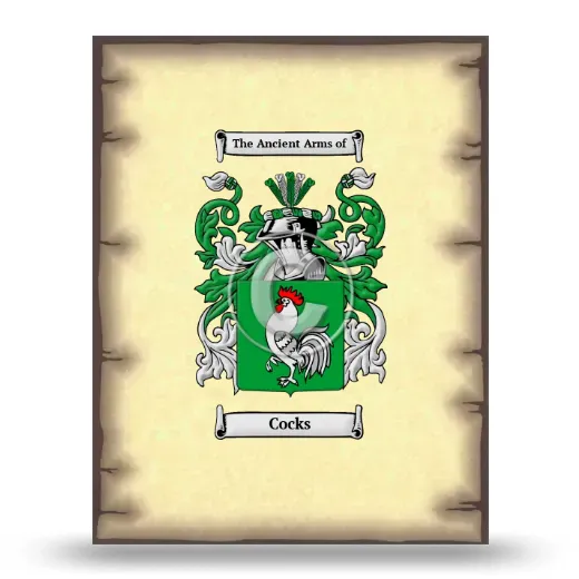Cocks Coat of Arms Print