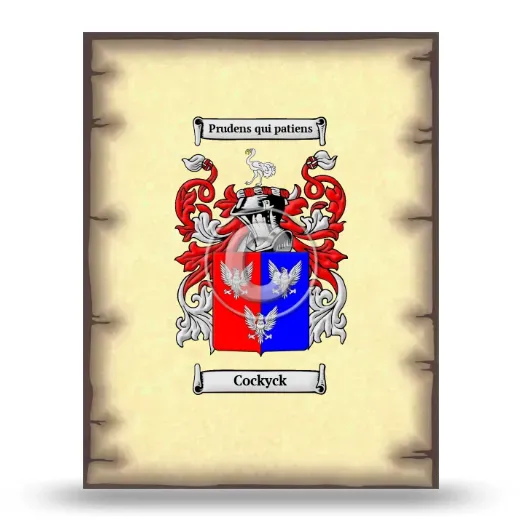 Cockyck Coat of Arms Print