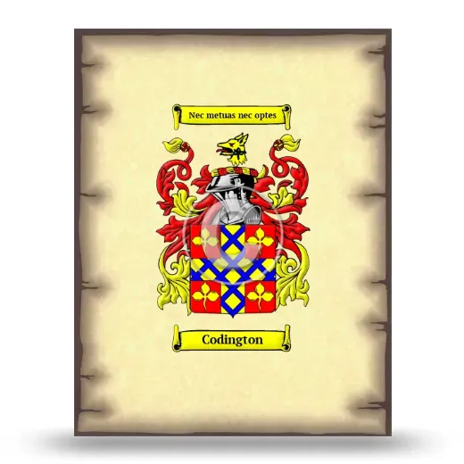 Codington Coat of Arms Print