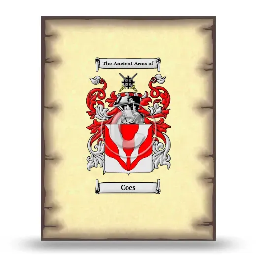 Coes Coat of Arms Print