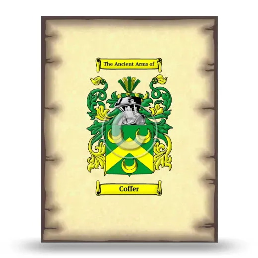 Coffer Coat of Arms Print