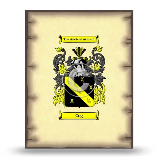 Cog Coat of Arms Print