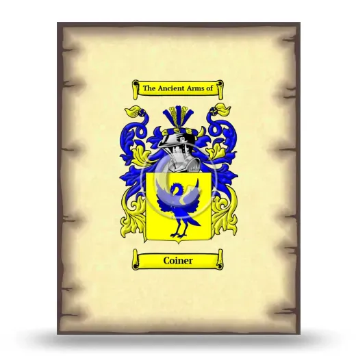 Coiner Coat of Arms Print