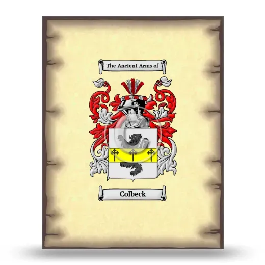 Colbeck Coat of Arms Print
