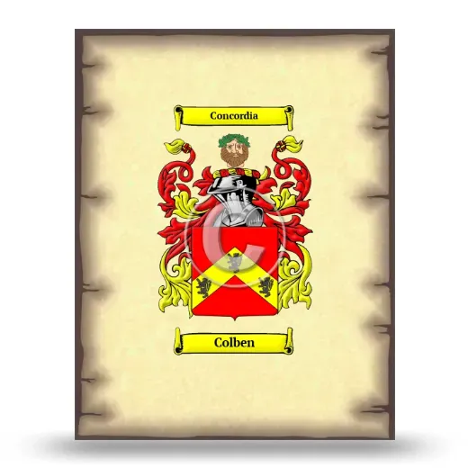 Colben Coat of Arms Print
