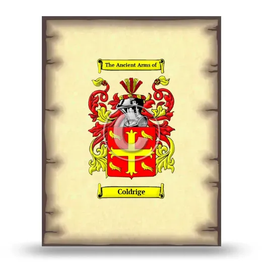 Coldrige Coat of Arms Print