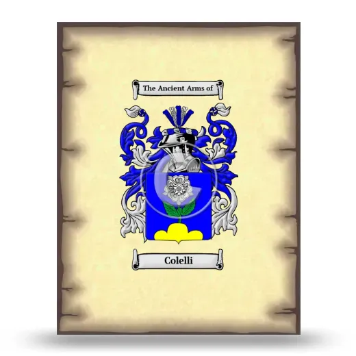 Colelli Coat of Arms Print
