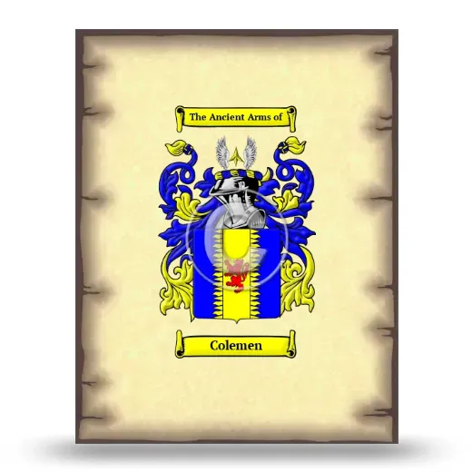 Colemen Coat of Arms Print