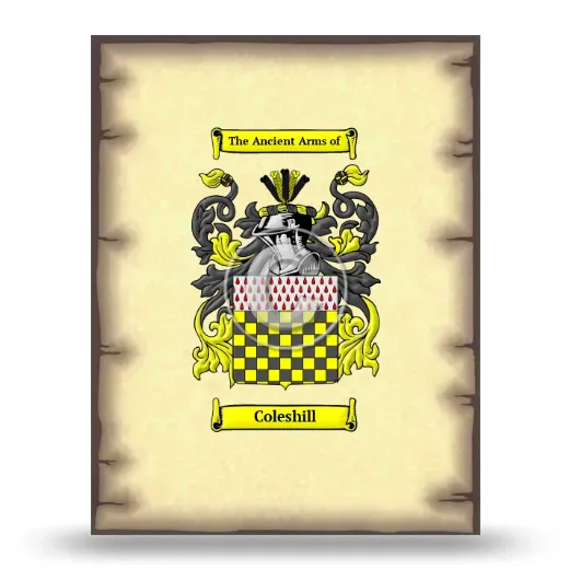 Coleshill Coat of Arms Print