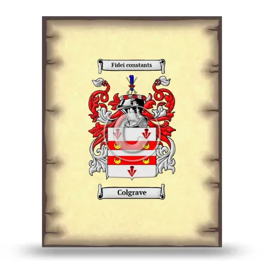 Colgrave Coat of Arms Print