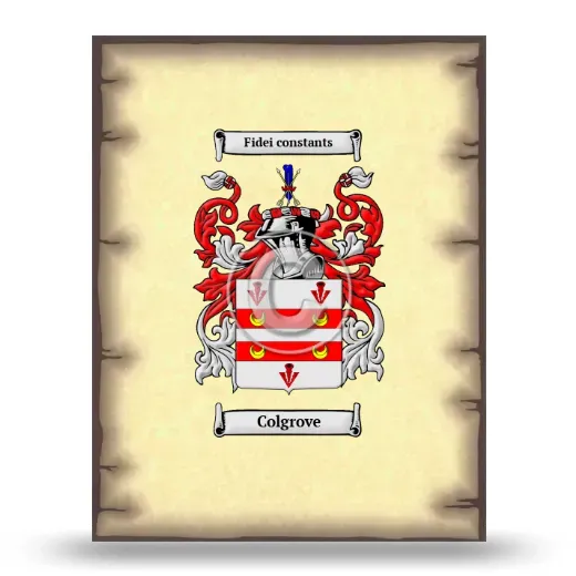 Colgrove Coat of Arms Print