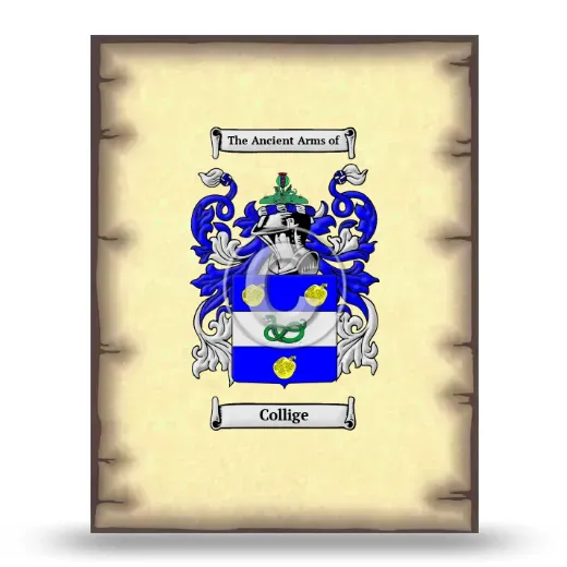 Collige Coat of Arms Print