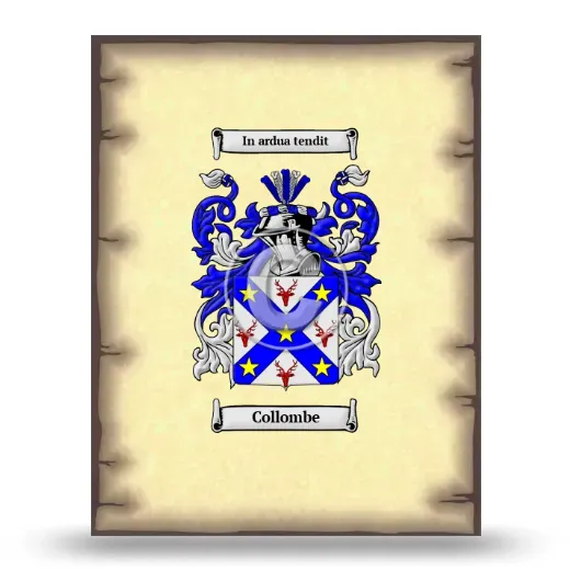 Collombe Coat of Arms Print