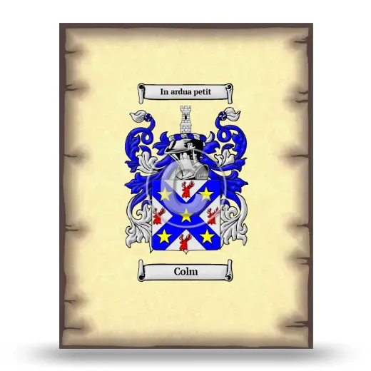 Colm Coat of Arms Print