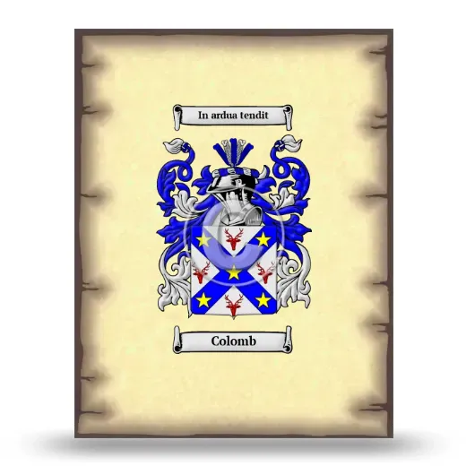 Colomb Coat of Arms Print