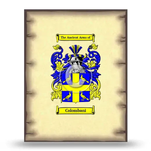 Colombani Coat of Arms Print