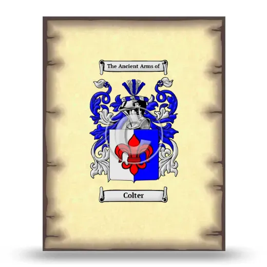 Colter Coat of Arms Print