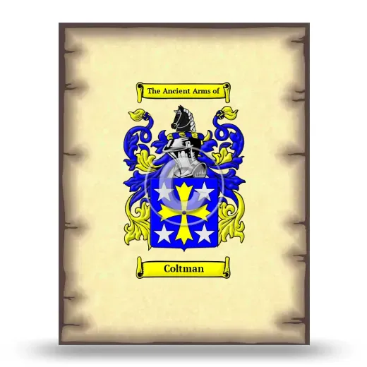 Coltman Coat of Arms Print