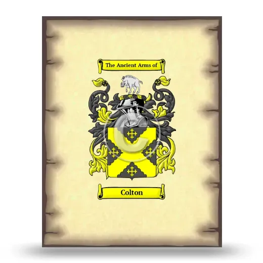 Colton Coat of Arms Print