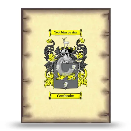 Combtolm Coat of Arms Print