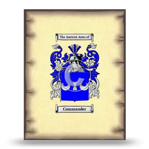 Commander Coat of Arms Print