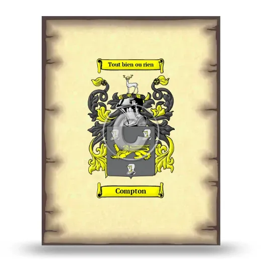 Compton Coat of Arms Print