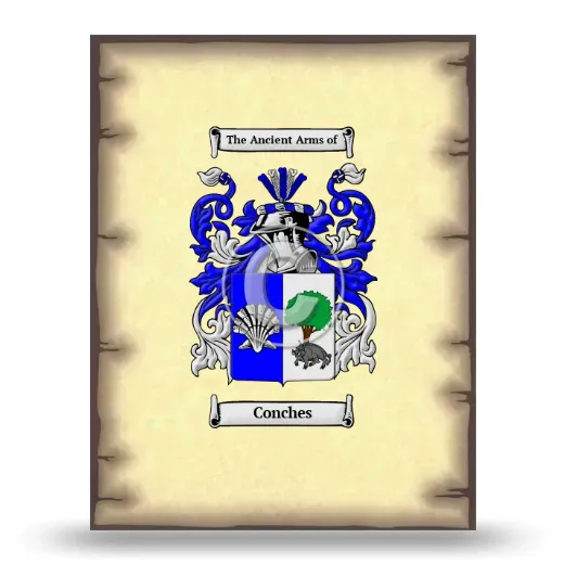 Conches Coat of Arms Print