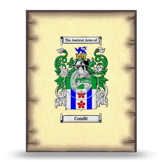 Condit Coat of Arms Print