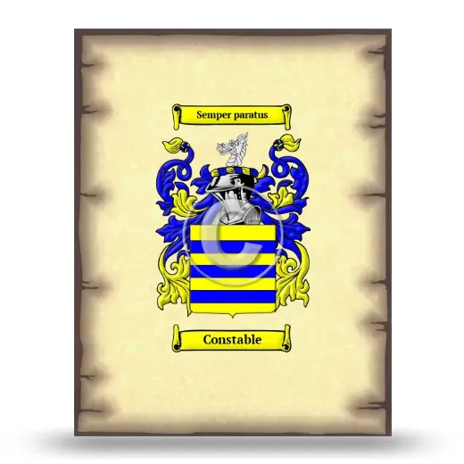 Constable Coat of Arms Print