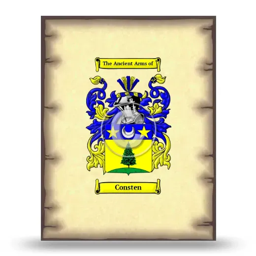 Consten Coat of Arms Print