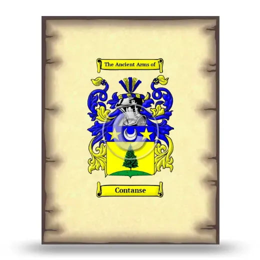 Contanse Coat of Arms Print
