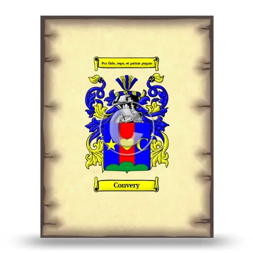 Convery Coat of Arms Print