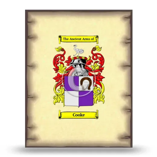 Cooke Coat of Arms Print