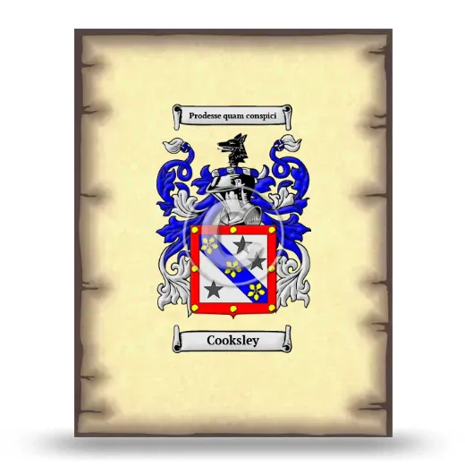 Cooksley Coat of Arms Print