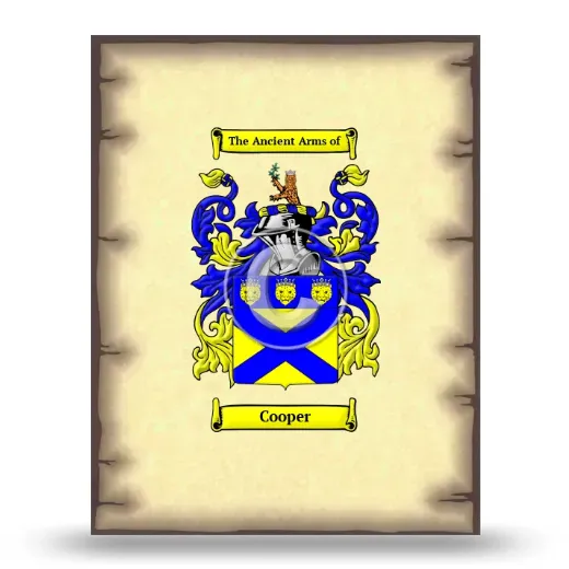 Cooper Coat of Arms Print