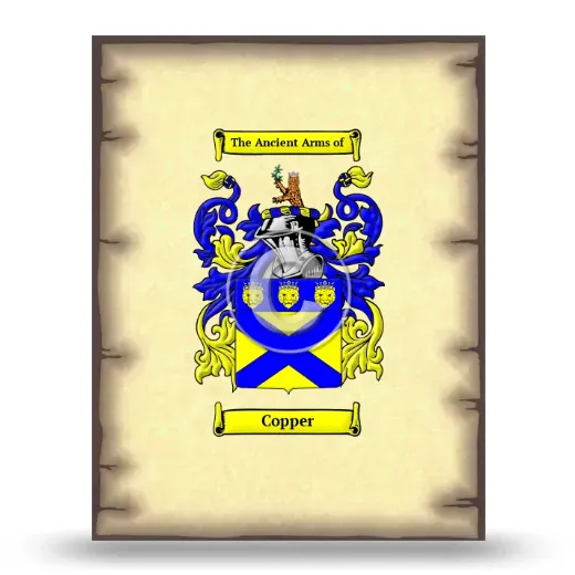 Copper Coat of Arms Print